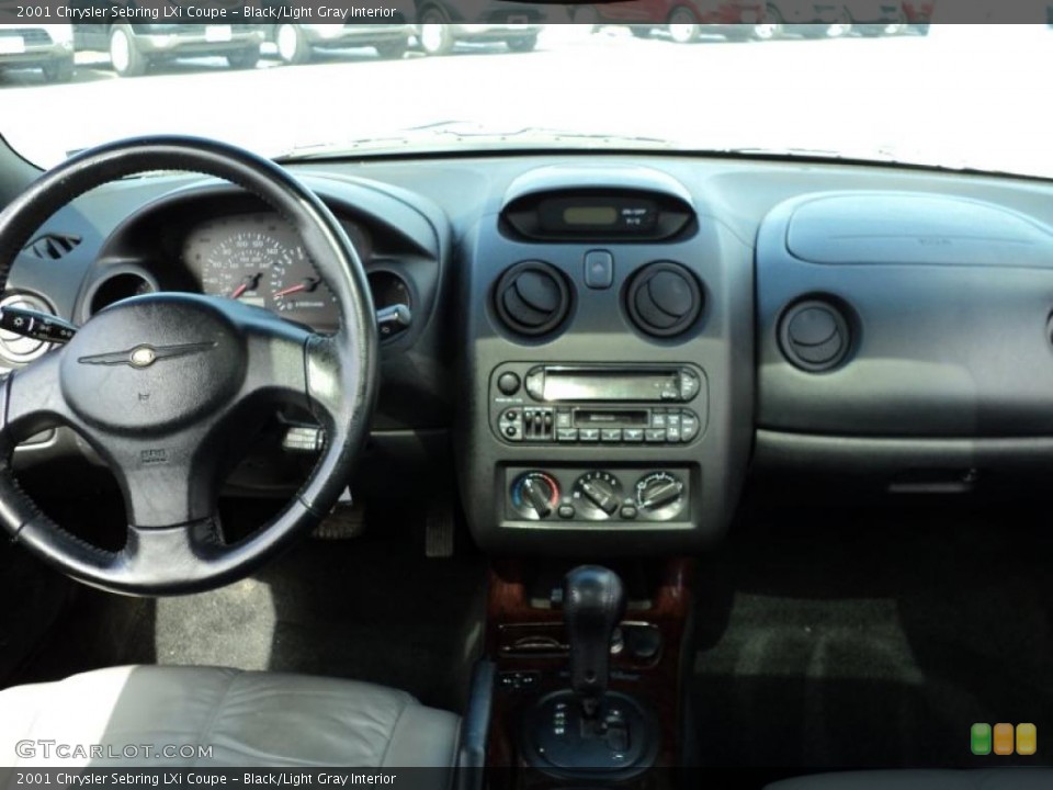 Black/Light Gray Interior Dashboard for the 2001 Chrysler Sebring LXi Coupe #47319953