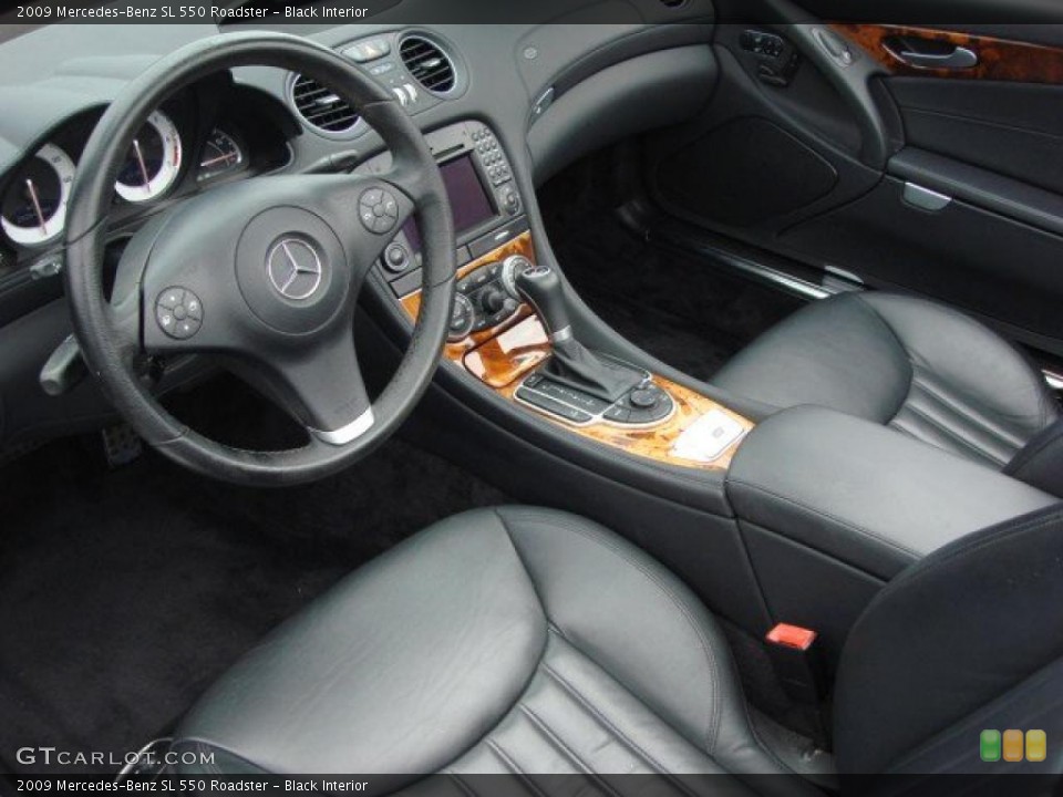 Black Interior Prime Interior for the 2009 Mercedes-Benz SL 550 Roadster #47320022