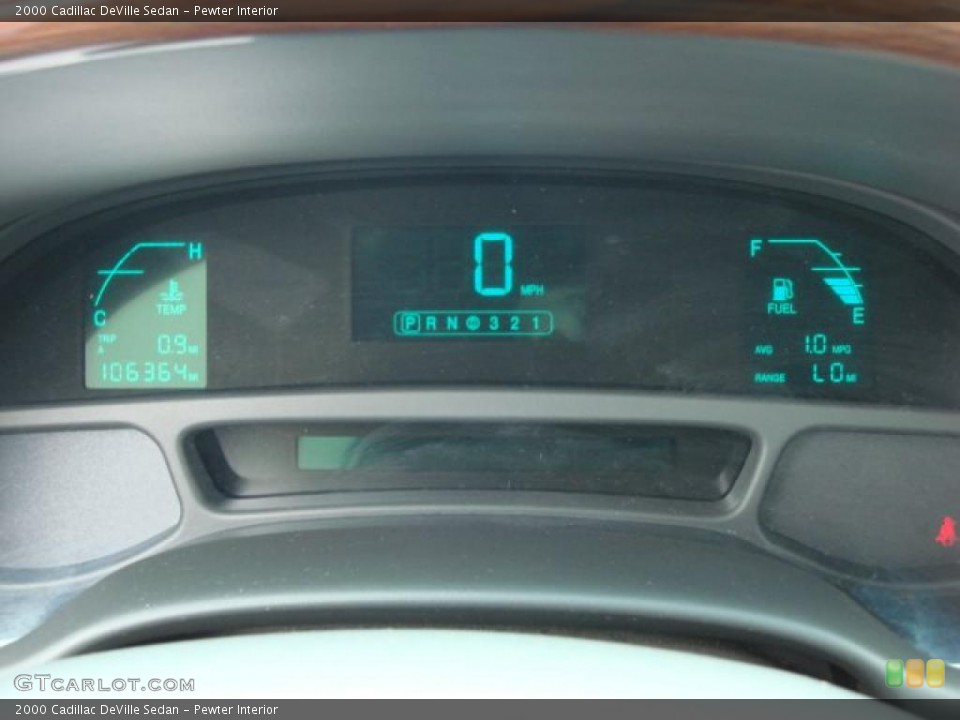 Pewter Interior Gauges for the 2000 Cadillac DeVille Sedan #47321051
