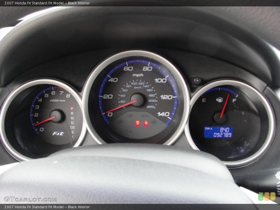 Black Interior Gauges for the 2007 Honda Fit  #47321186