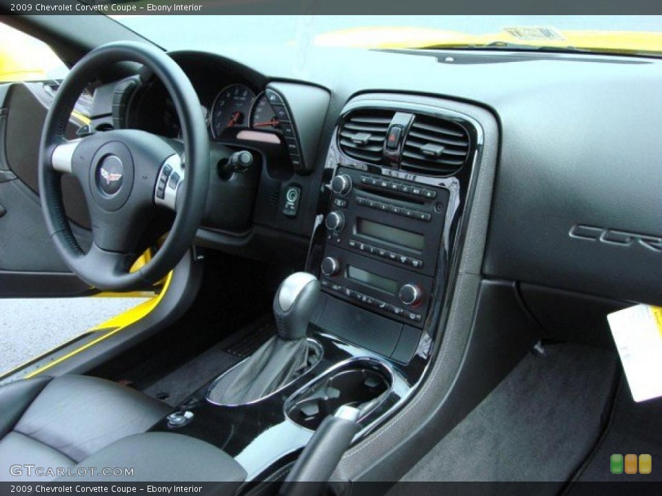 Ebony Interior Controls for the 2009 Chevrolet Corvette Coupe #47321795