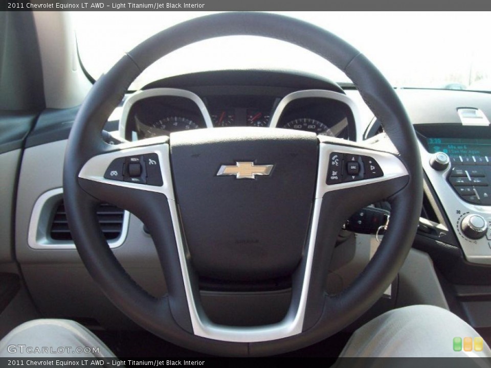 Light Titanium/Jet Black Interior Steering Wheel for the 2011 Chevrolet Equinox LT AWD #47322110