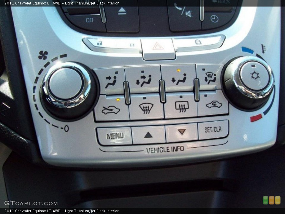 Light Titanium/Jet Black Interior Controls for the 2011 Chevrolet Equinox LT AWD #47322152