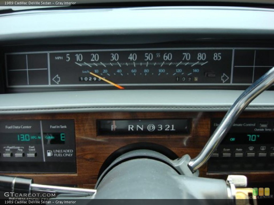 Gray Interior Gauges for the 1989 Cadillac DeVille Sedan #47322977