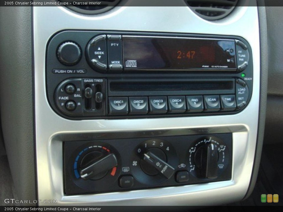 Charcoal Interior Controls for the 2005 Chrysler Sebring Limited Coupe #47323310