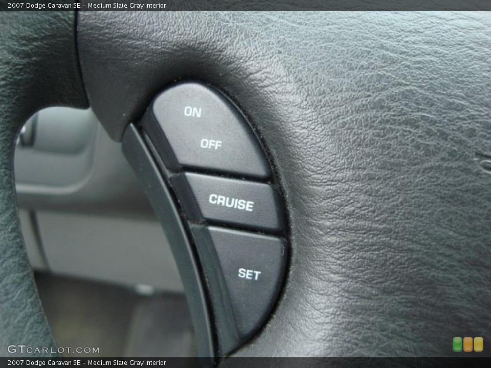 Medium Slate Gray Interior Controls for the 2007 Dodge Caravan SE #47323628