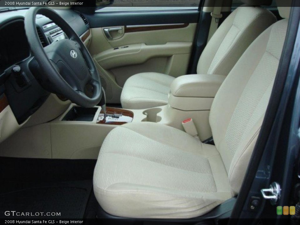 Beige Interior Photo for the 2008 Hyundai Santa Fe GLS #47323805