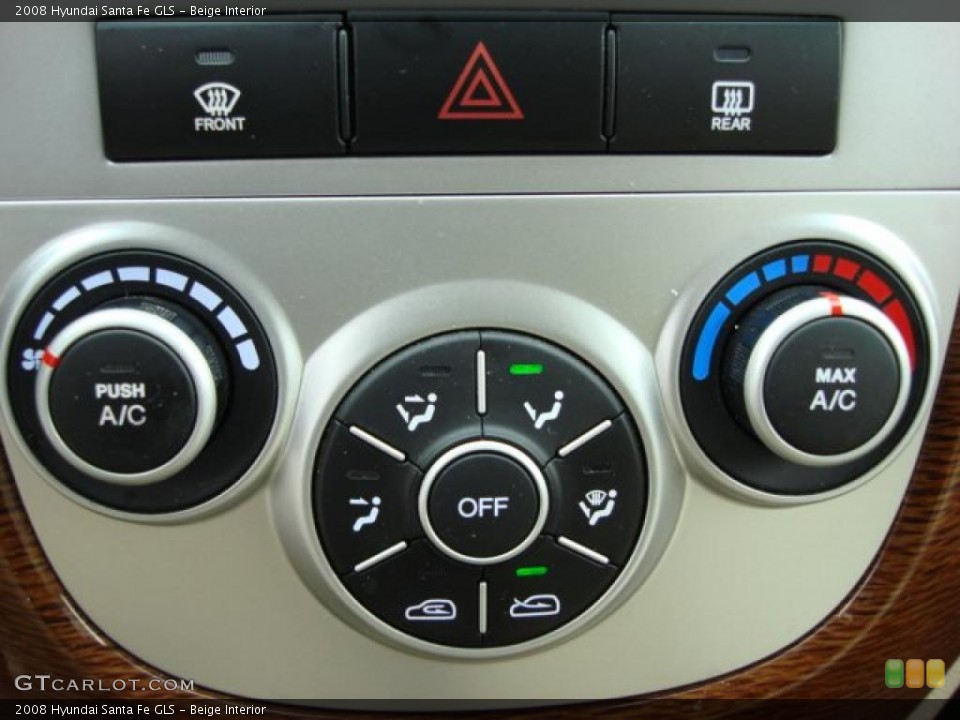 Beige Interior Controls for the 2008 Hyundai Santa Fe GLS #47323904