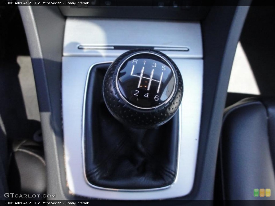 Ebony Interior Transmission for the 2006 Audi A4 2.0T quattro Sedan #47324168
