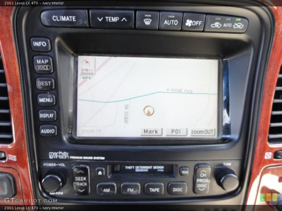 Ivory Interior Navigation for the 2001 Lexus LX 470 #47324909