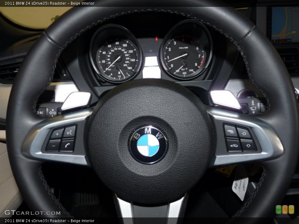 Beige Interior Steering Wheel for the 2011 BMW Z4 sDrive35i Roadster #47325215