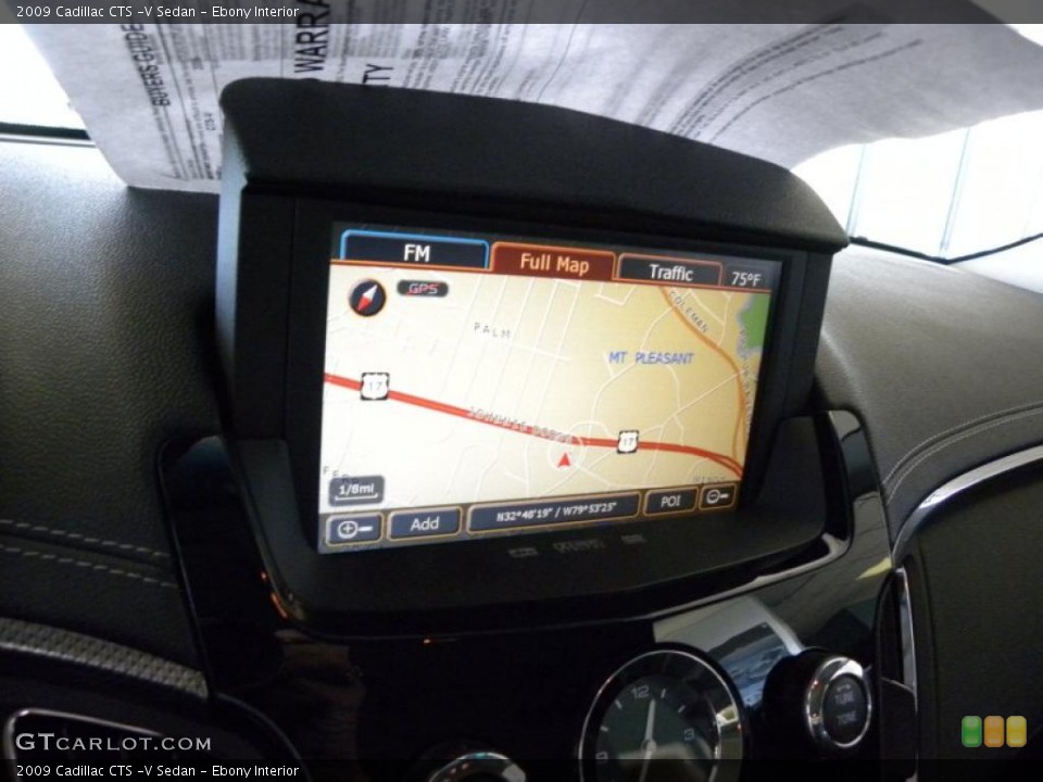 Ebony Interior Navigation for the 2009 Cadillac CTS -V Sedan #47326130