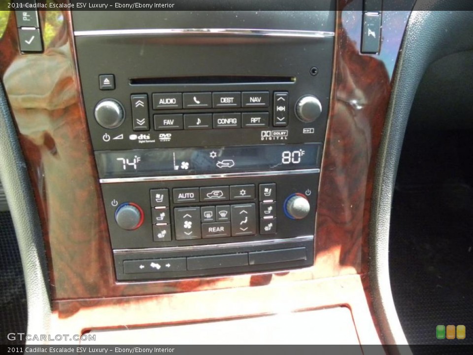 Ebony/Ebony Interior Controls for the 2011 Cadillac Escalade ESV Luxury #47326493