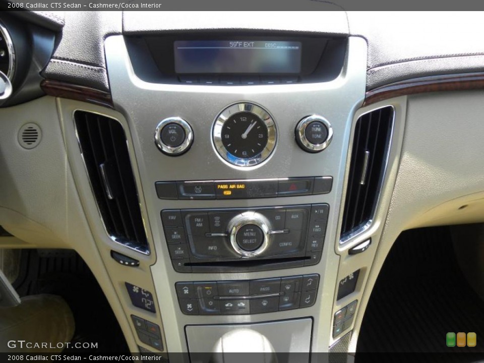 Cashmere/Cocoa Interior Controls for the 2008 Cadillac CTS Sedan #47326839