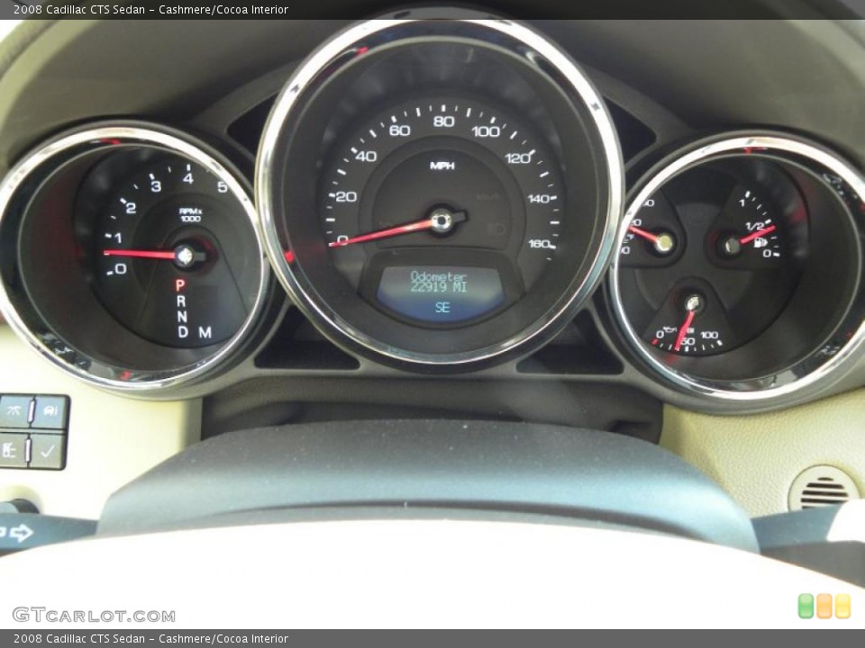 Cashmere/Cocoa Interior Gauges for the 2008 Cadillac CTS Sedan #47326872