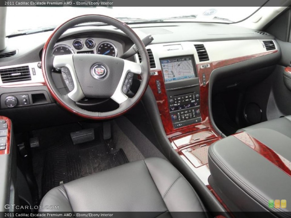 Ebony/Ebony Interior Prime Interior for the 2011 Cadillac Escalade Premium AWD #47327949