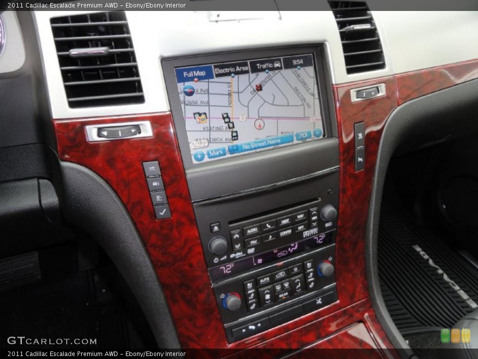 Ebony/Ebony Interior Controls for the 2011 Cadillac Escalade Premium AWD #47328129