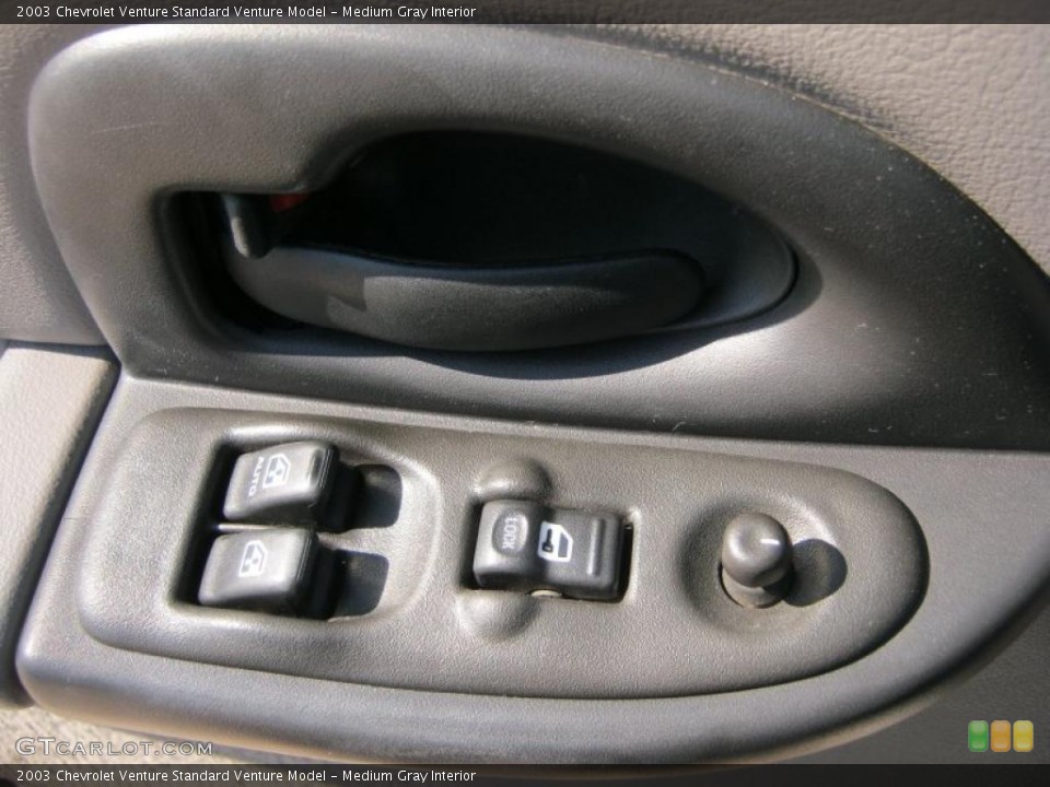 Medium Gray Interior Controls for the 2003 Chevrolet Venture  #47328165