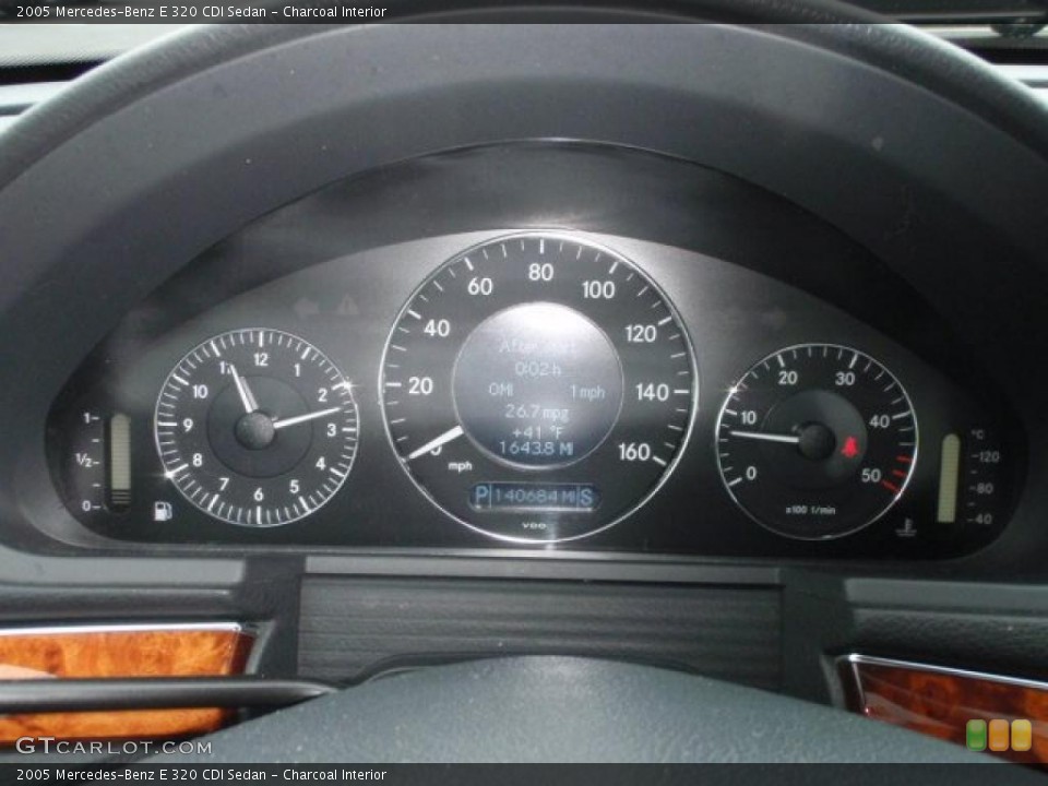 Charcoal Interior Gauges for the 2005 Mercedes-Benz E 320 CDI Sedan #47329026