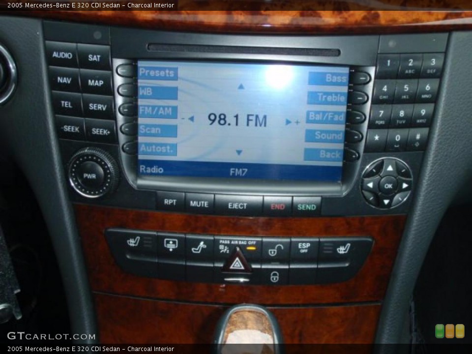 Charcoal Interior Controls for the 2005 Mercedes-Benz E 320 CDI Sedan #47329065
