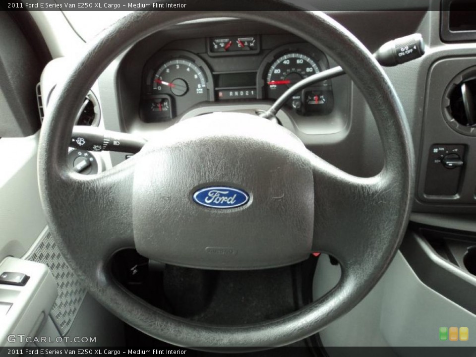 Medium Flint Interior Steering Wheel for the 2011 Ford E Series Van E250 XL Cargo #47331211