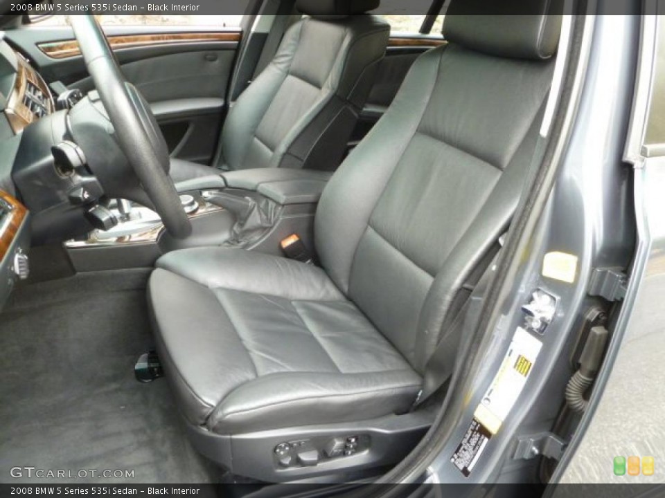 Black Interior Photo for the 2008 BMW 5 Series 535i Sedan #47332195