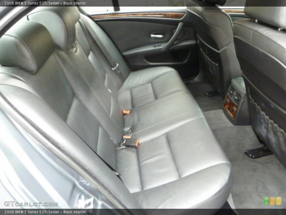 Black Interior Photo for the 2008 BMW 5 Series 535i Sedan #47332237