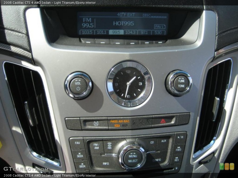 Light Titanium/Ebony Interior Controls for the 2008 Cadillac CTS 4 AWD Sedan #47333518
