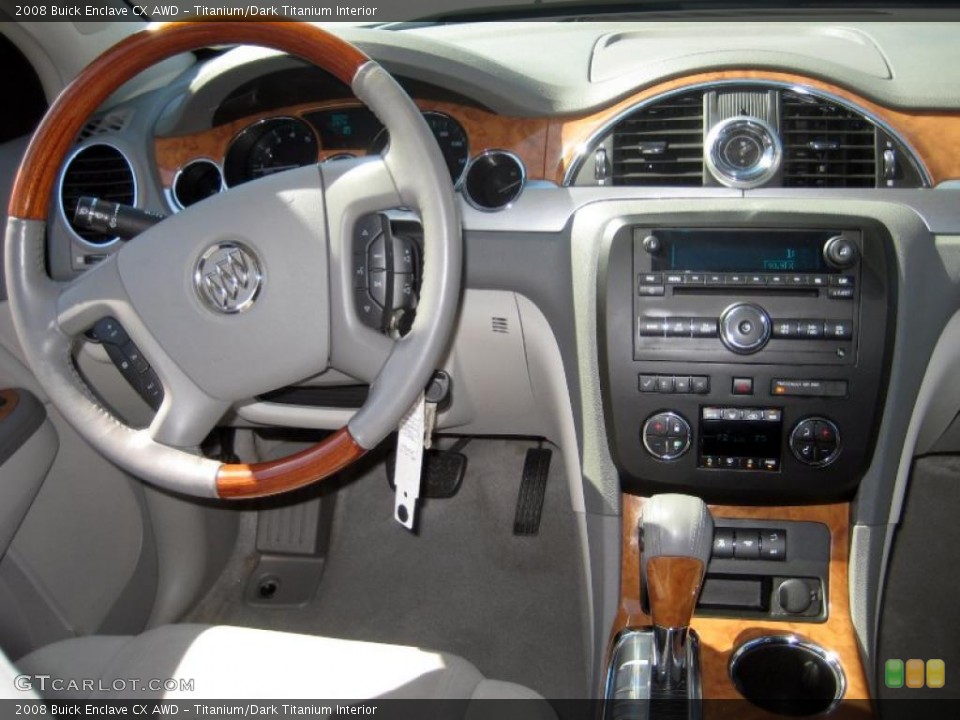 Titanium/Dark Titanium Interior Dashboard for the 2008 Buick Enclave CX AWD #47334859