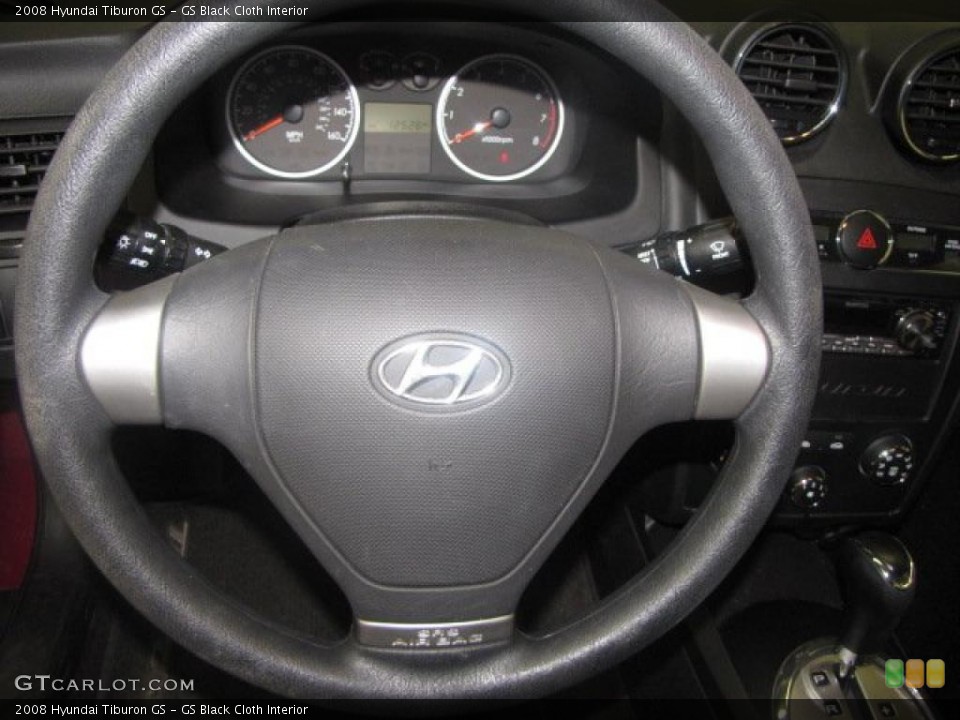 GS Black Cloth Interior Steering Wheel for the 2008 Hyundai Tiburon GS #47335447