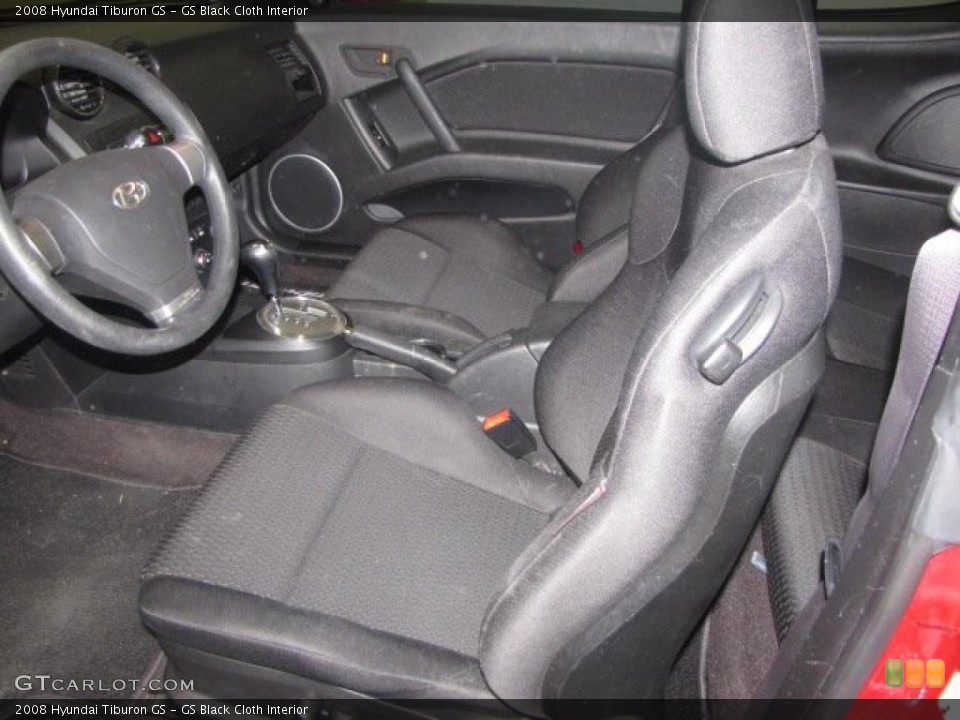 GS Black Cloth Interior Photo for the 2008 Hyundai Tiburon GS #47335486