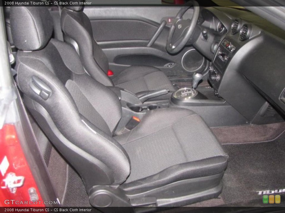 GS Black Cloth Interior Photo for the 2008 Hyundai Tiburon GS #47335501