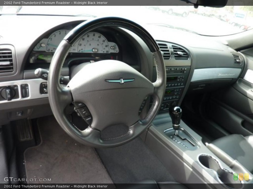 Midnight Black Interior Steering Wheel for the 2002 Ford Thunderbird Premium Roadster #47336665