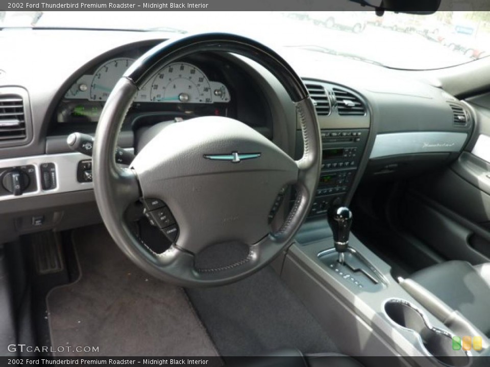 Midnight Black Interior Steering Wheel for the 2002 Ford Thunderbird Premium Roadster #47336665