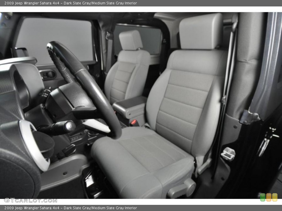 Dark Slate Gray/Medium Slate Gray Interior Photo for the 2009 Jeep Wrangler Sahara 4x4 #47336755