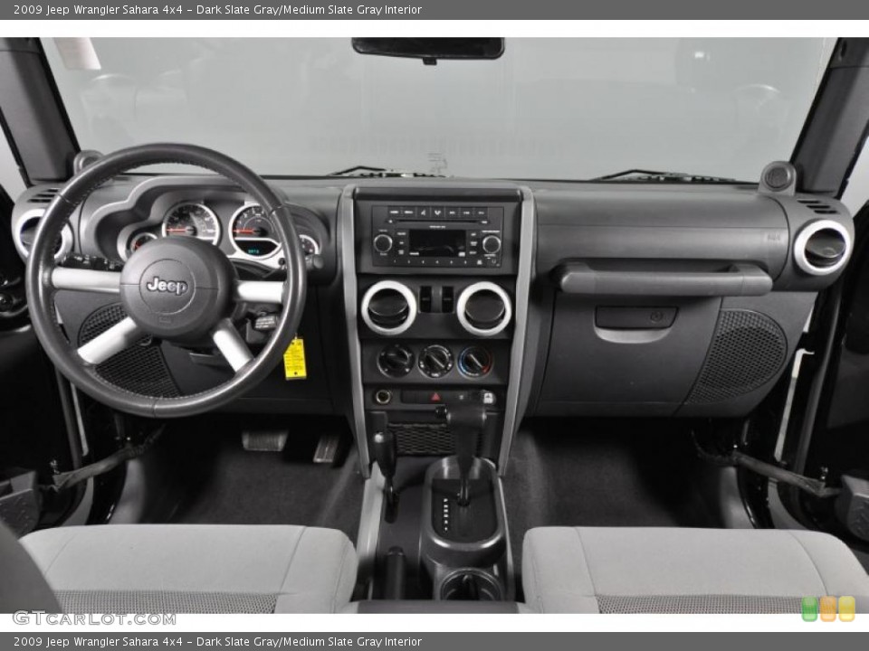 Dark Slate Gray/Medium Slate Gray Interior Dashboard for the 2009 Jeep Wrangler Sahara 4x4 #47336890
