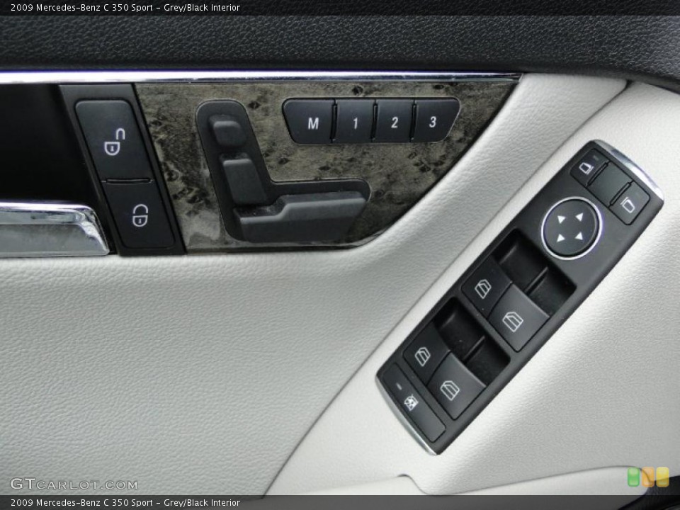 Grey/Black Interior Controls for the 2009 Mercedes-Benz C 350 Sport #47337622