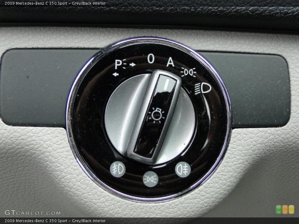 Grey/Black Interior Controls for the 2009 Mercedes-Benz C 350 Sport #47337637