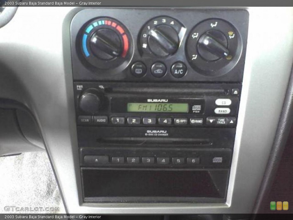 Gray Interior Controls for the 2003 Subaru Baja  #47338630