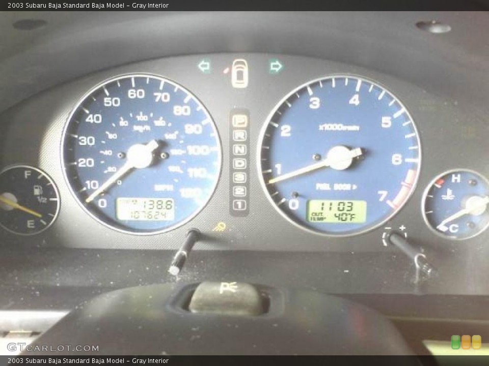 Gray Interior Gauges for the 2003 Subaru Baja  #47338642
