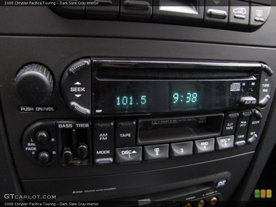 Dark Slate Gray Interior Controls for the 2006 Chrysler Pacifica Touring #47338832