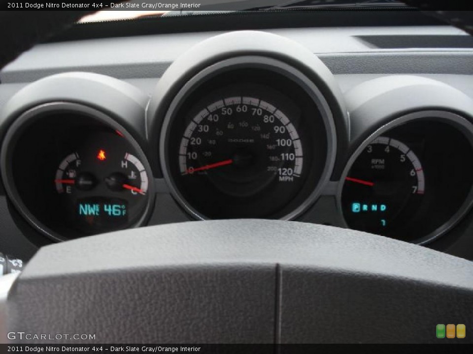 Dark Slate Gray/Orange Interior Gauges for the 2011 Dodge Nitro Detonator 4x4 #47339209
