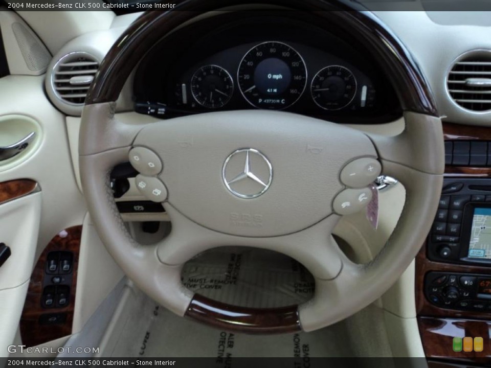 Stone Interior Steering Wheel for the 2004 Mercedes-Benz CLK 500 Cabriolet #47341864
