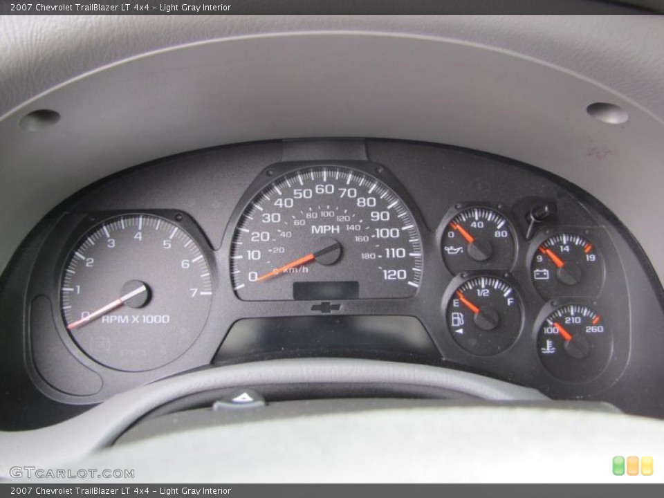 Light Gray Interior Gauges for the 2007 Chevrolet TrailBlazer LT 4x4 #47342675
