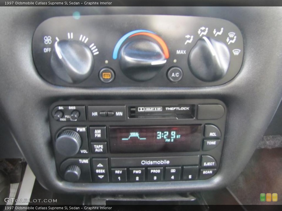 Graphite Interior Controls for the 1997 Oldsmobile Cutlass Supreme SL Sedan #47342930
