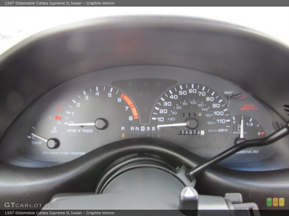 Graphite Interior Gauges for the 1997 Oldsmobile Cutlass Supreme SL Sedan #47342942