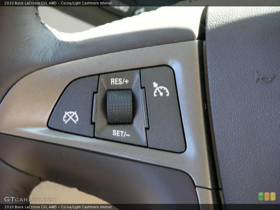 Cocoa/Light Cashmere Interior Controls for the 2010 Buick LaCrosse CXL AWD #47344652