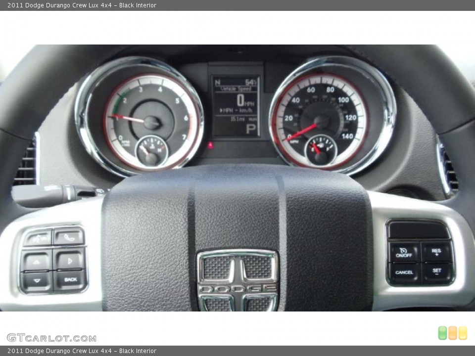 Black Interior Controls for the 2011 Dodge Durango Crew Lux 4x4 #47345738