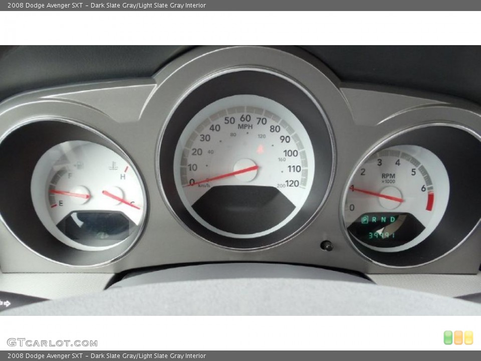 Dark Slate Gray/Light Slate Gray Interior Gauges for the 2008 Dodge Avenger SXT #47346188