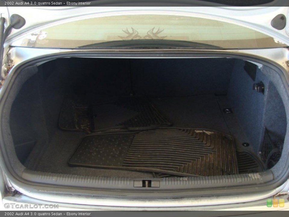 Ebony Interior Trunk for the 2002 Audi A4 3.0 quattro Sedan #47346206